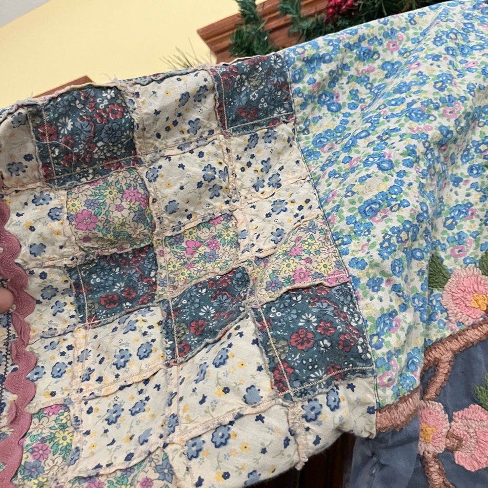 Magnolia Pearl Blue and Pink Unique Embroidered Top - Picture 3 of 14